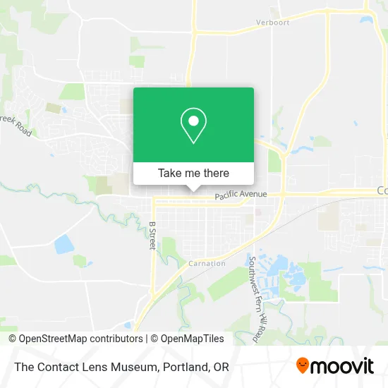 The Contact Lens Museum map