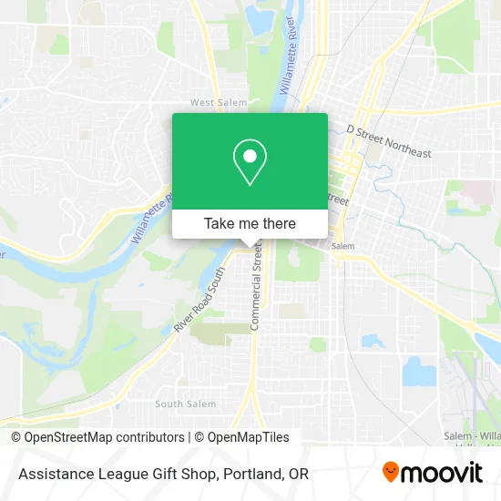 Assistance League Gift Shop map