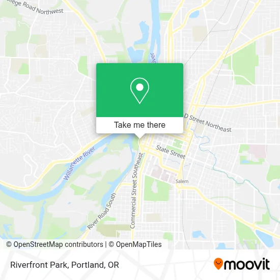 Riverfront Park map
