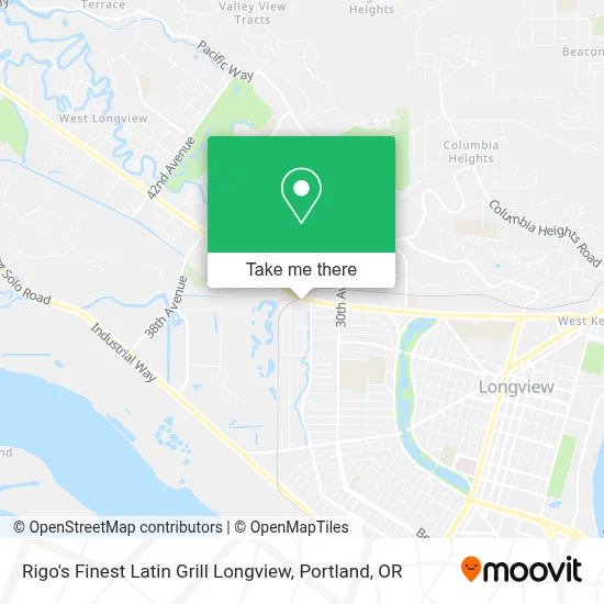 Rigo's Finest Latin Grill Longview map