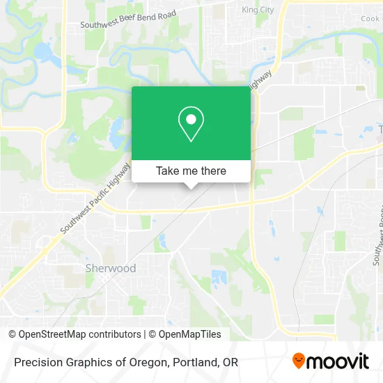 Precision Graphics of Oregon map