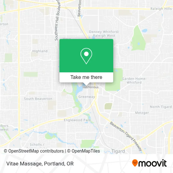 Vitae Massage map