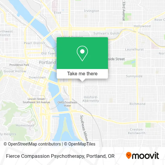 Fierce Compassion Psychotherapy map