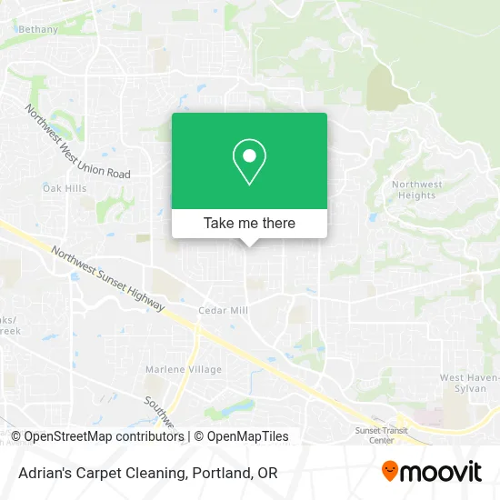 Adrian's Carpet Cleaning map
