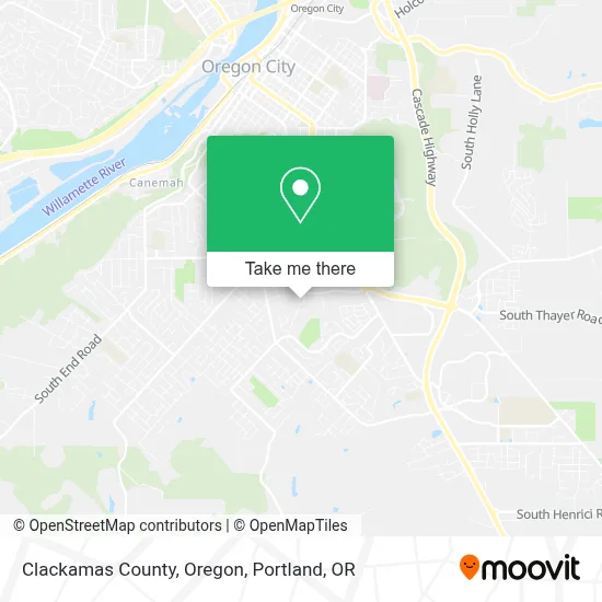 Clackamas County, Oregon map