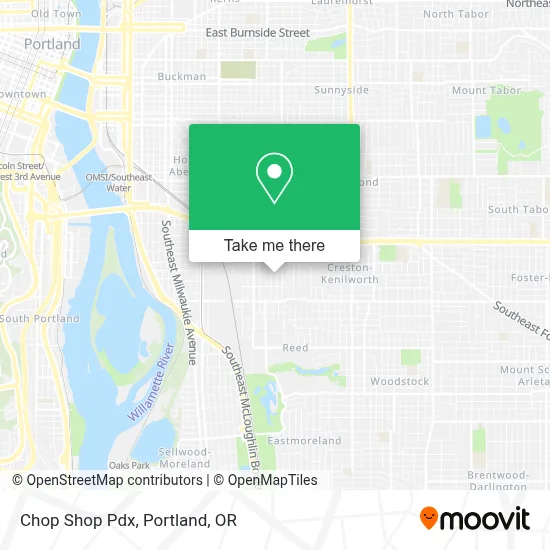 Chop Shop Pdx map