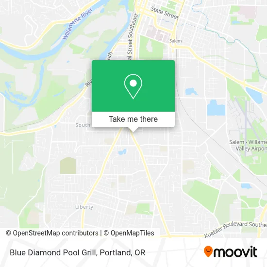 Blue Diamond Pool Grill map