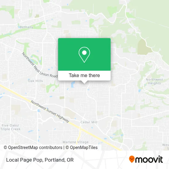 Local Page Pop map