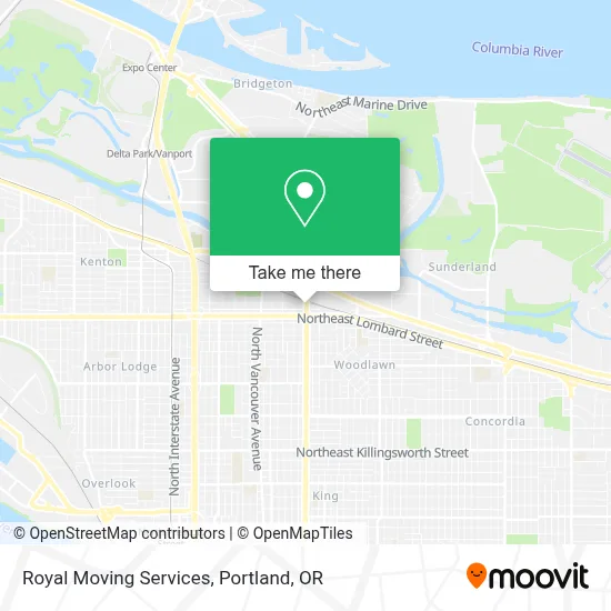 Royal Moving Services map