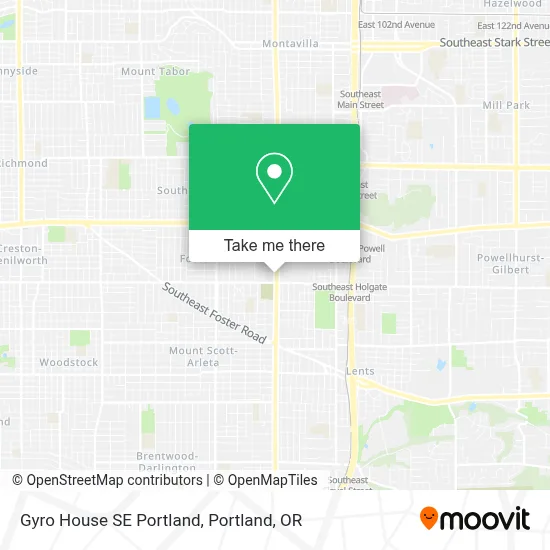 Gyro House SE Portland map