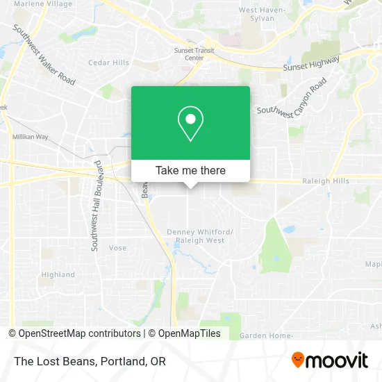 The Lost Beans map