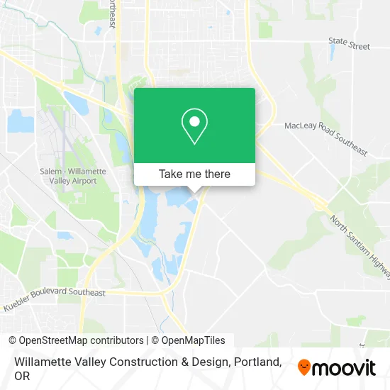 Willamette Valley Construction & Design map