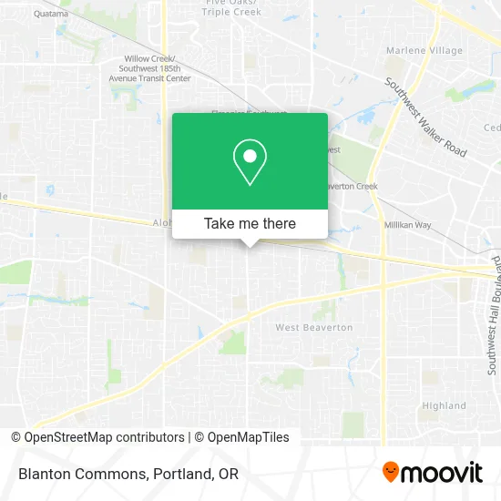 Blanton Commons map
