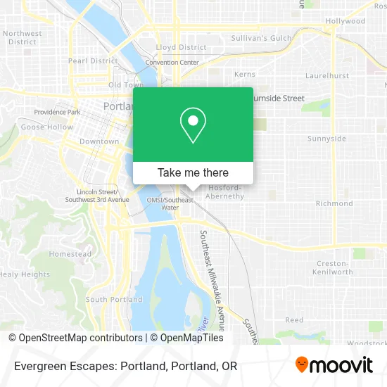 Evergreen Escapes: Portland map