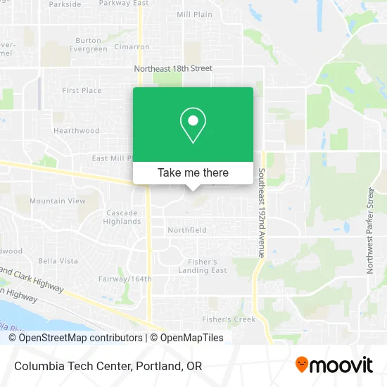 Columbia Tech Center map
