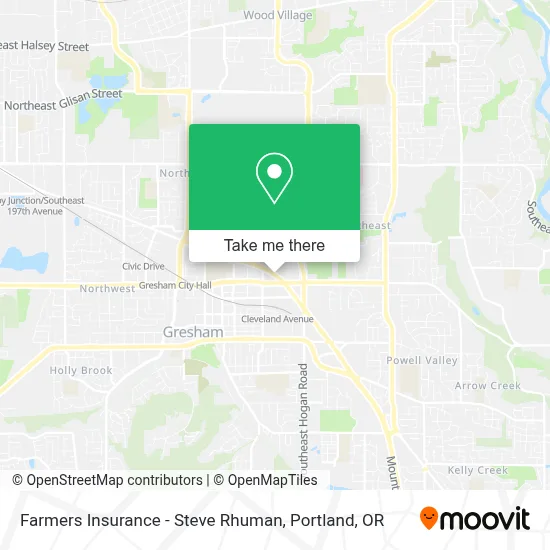 Farmers Insurance - Steve Rhuman map