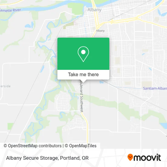 Albany Secure Storage map