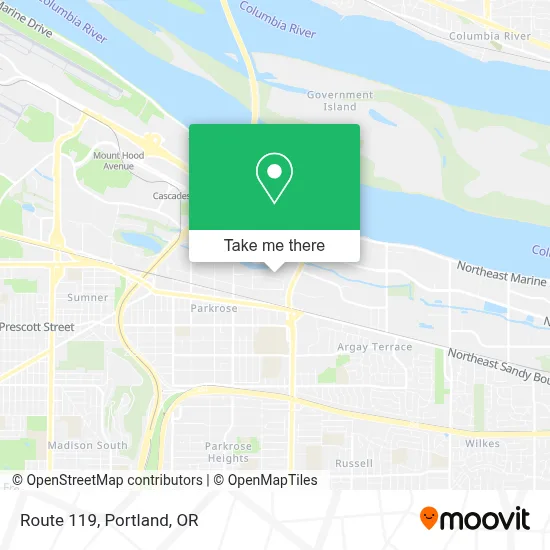 Route 119 map