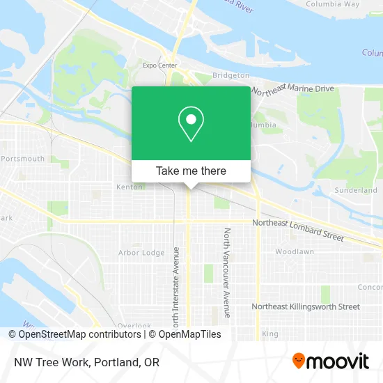 NW Tree Work map