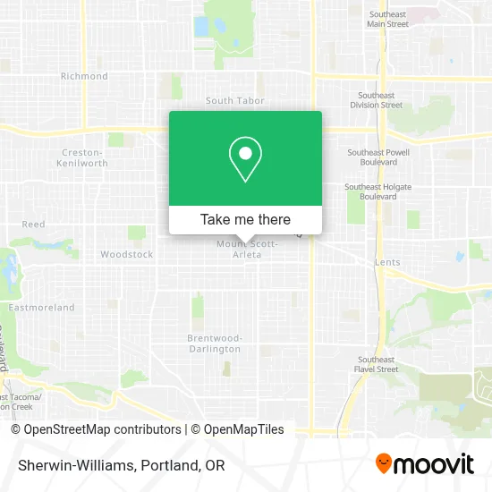 Sherwin-Williams map