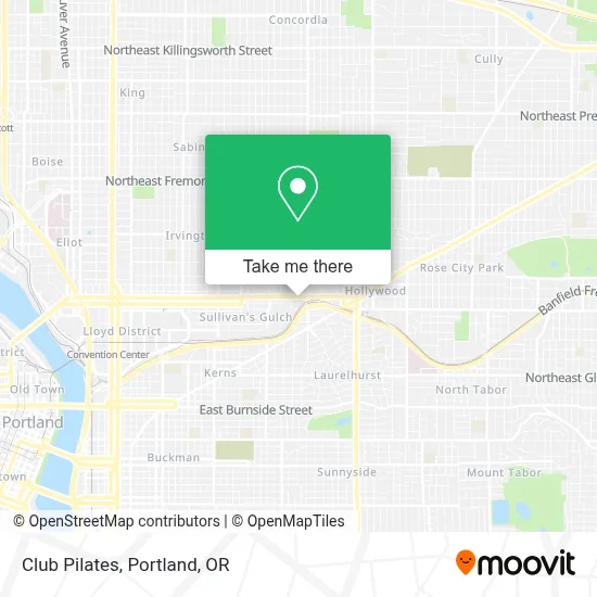 Club Pilates map