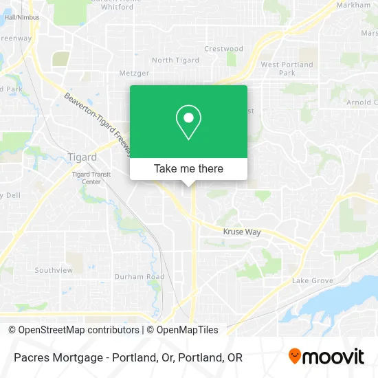 Pacres Mortgage - Portland, Or map
