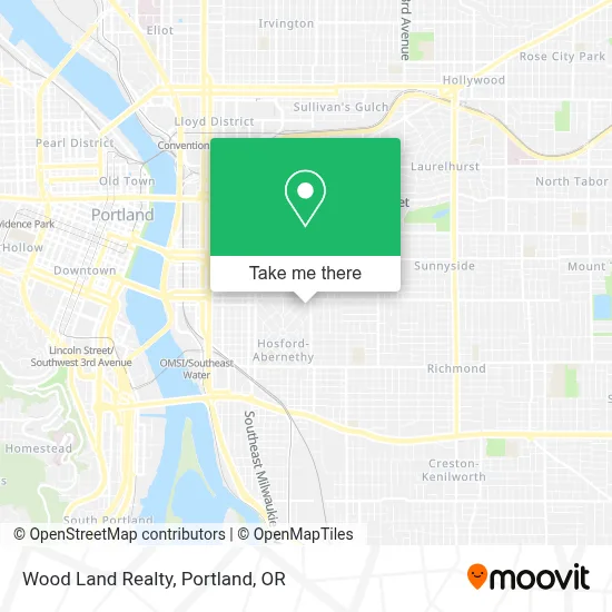 Wood Land Realty map