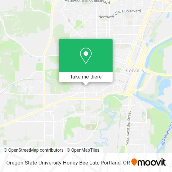 Oregon State University Honey Bee Lab map