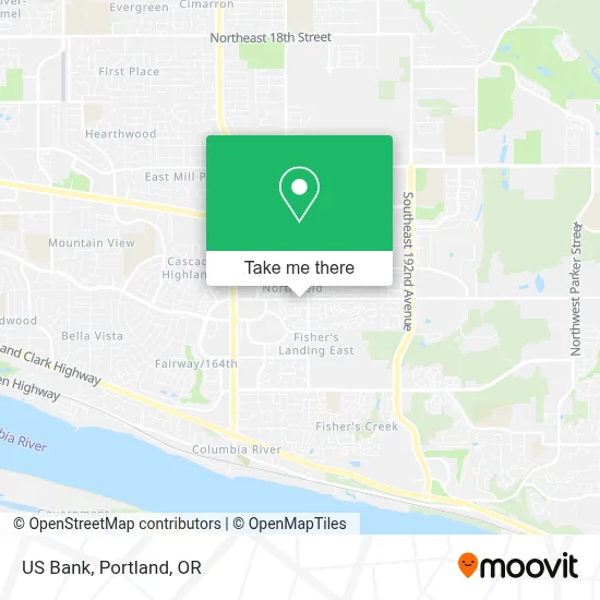 US Bank map