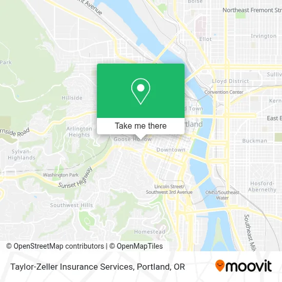 Taylor-Zeller Insurance Services map