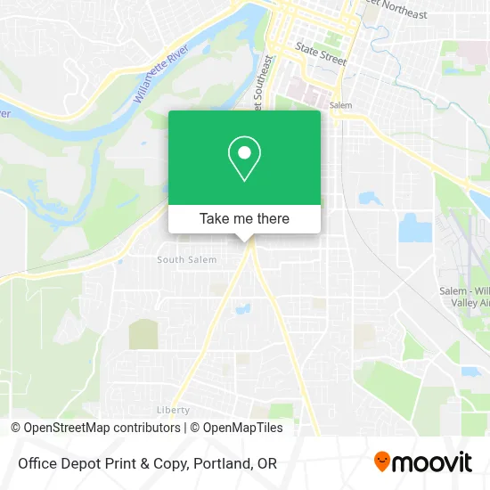 Office Depot Print & Copy map