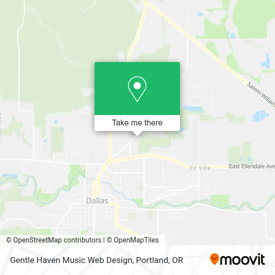 Gentle Haven Music Web Design map