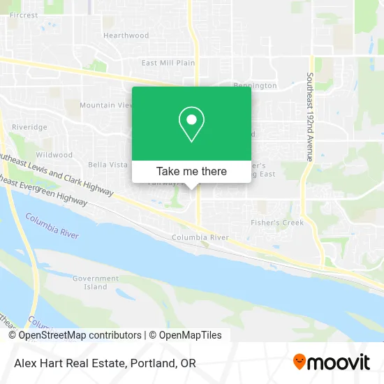 Alex Hart Real Estate map