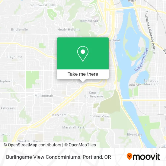 Burlingame View Condominiums map