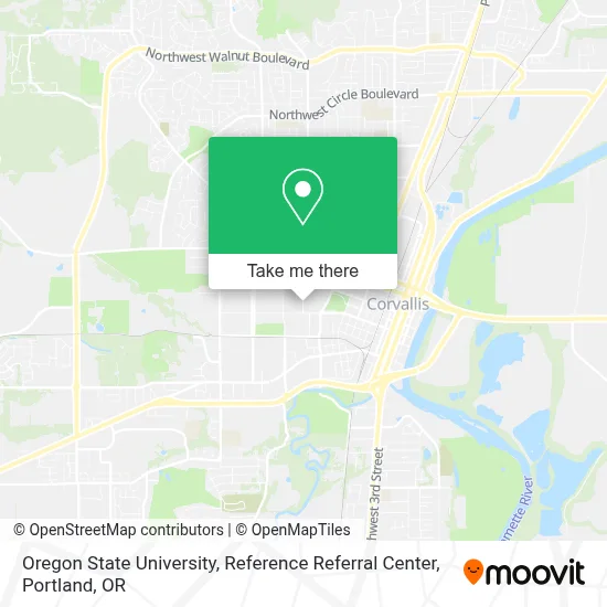 Oregon State University, Reference Referral Center map