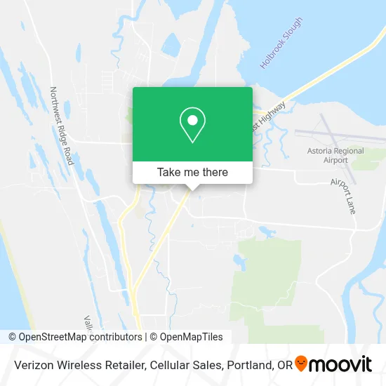 Verizon Wireless Retailer, Cellular Sales map
