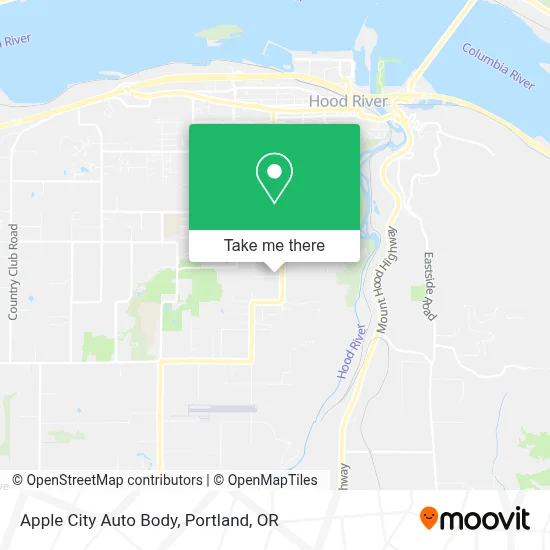 Apple City Auto Body map