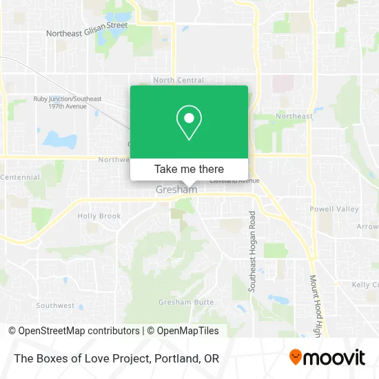 The Boxes of Love Project map