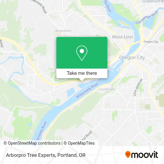 Arborpro Tree Experts map
