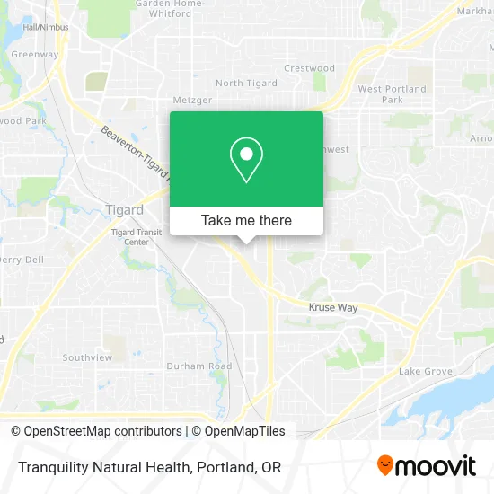 Tranquility Natural Health map