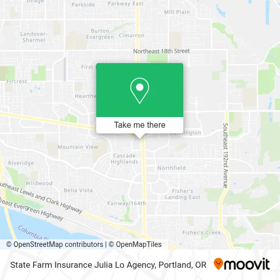 State Farm Insurance Julia Lo Agency map