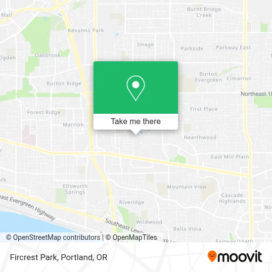 Fircrest Park map