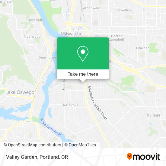 Valley Garden map