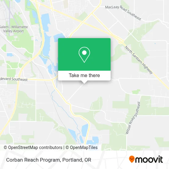 Corban Reach Program map