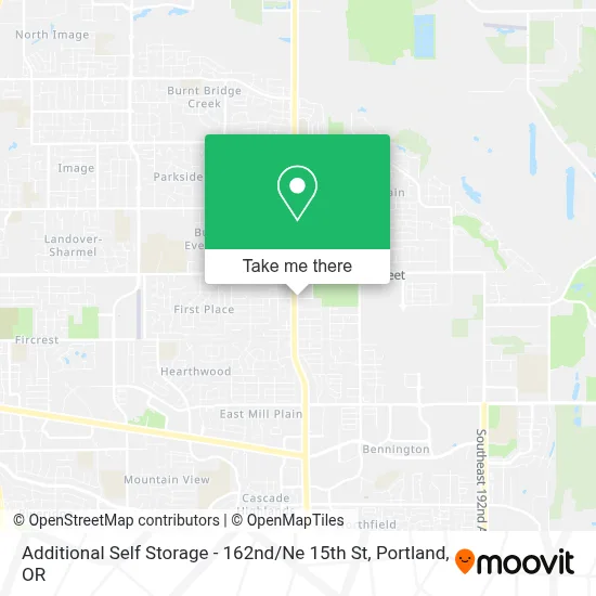 Additional Self Storage - 162nd / Ne 15th St map