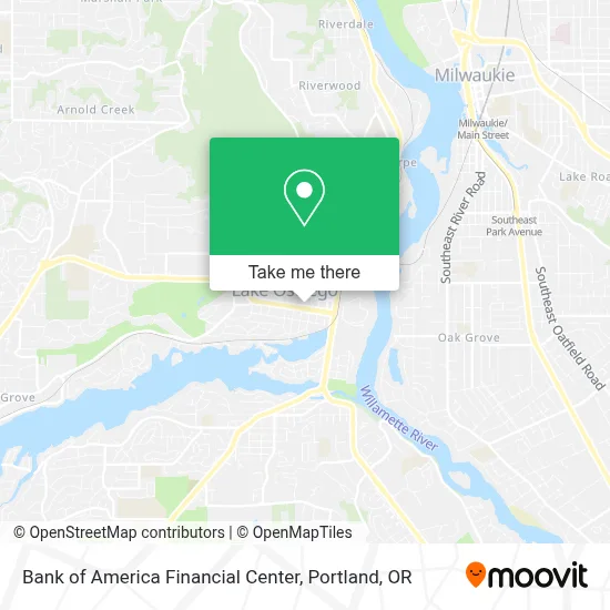 Bank of America Financial Center map