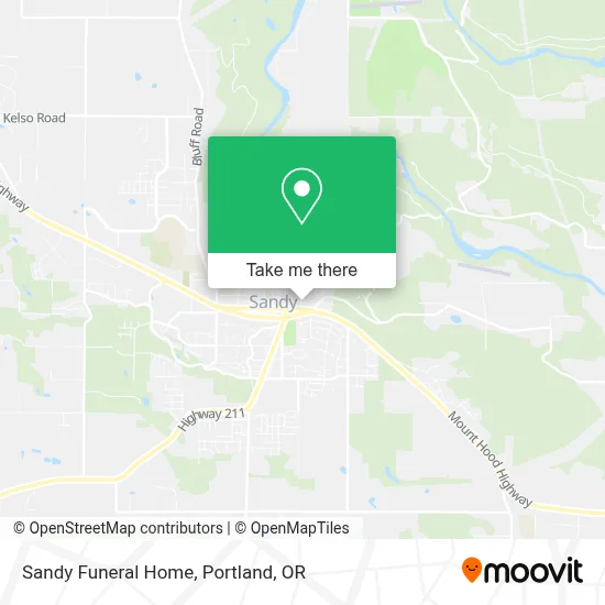 Sandy Funeral Home map
