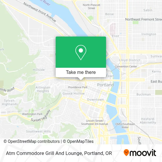 Atm Commodore Grill And Lounge map