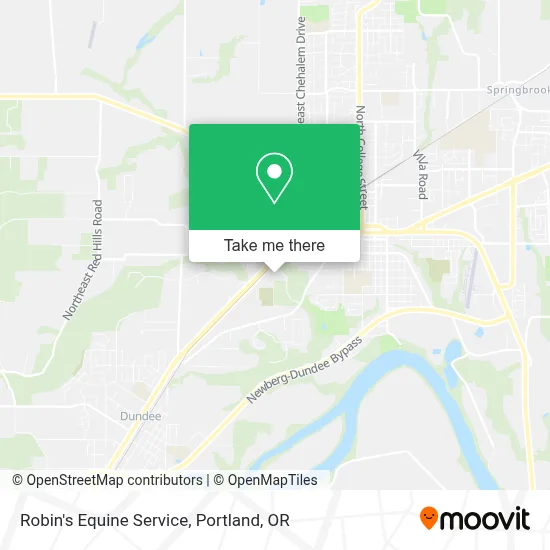 Robin's Equine Service map