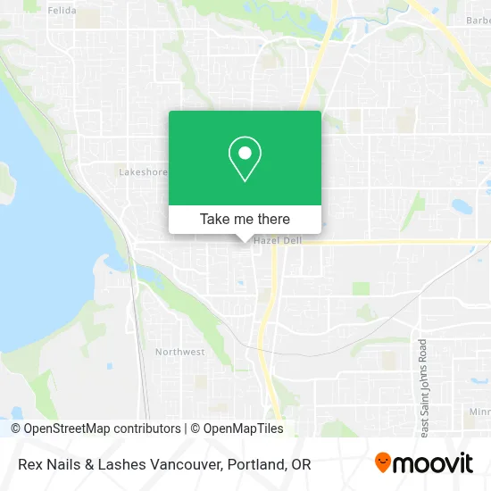 Rex Nails & Lashes Vancouver map